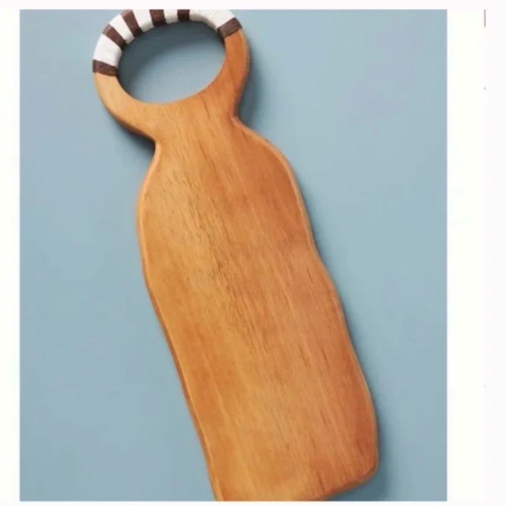 Anthropologie Kitchen | Amai Cheese Farm Boho Peasant Hipster Hippie Farm Cheeseboard Serving Platter | Color: Brown/Tan | Size: Os