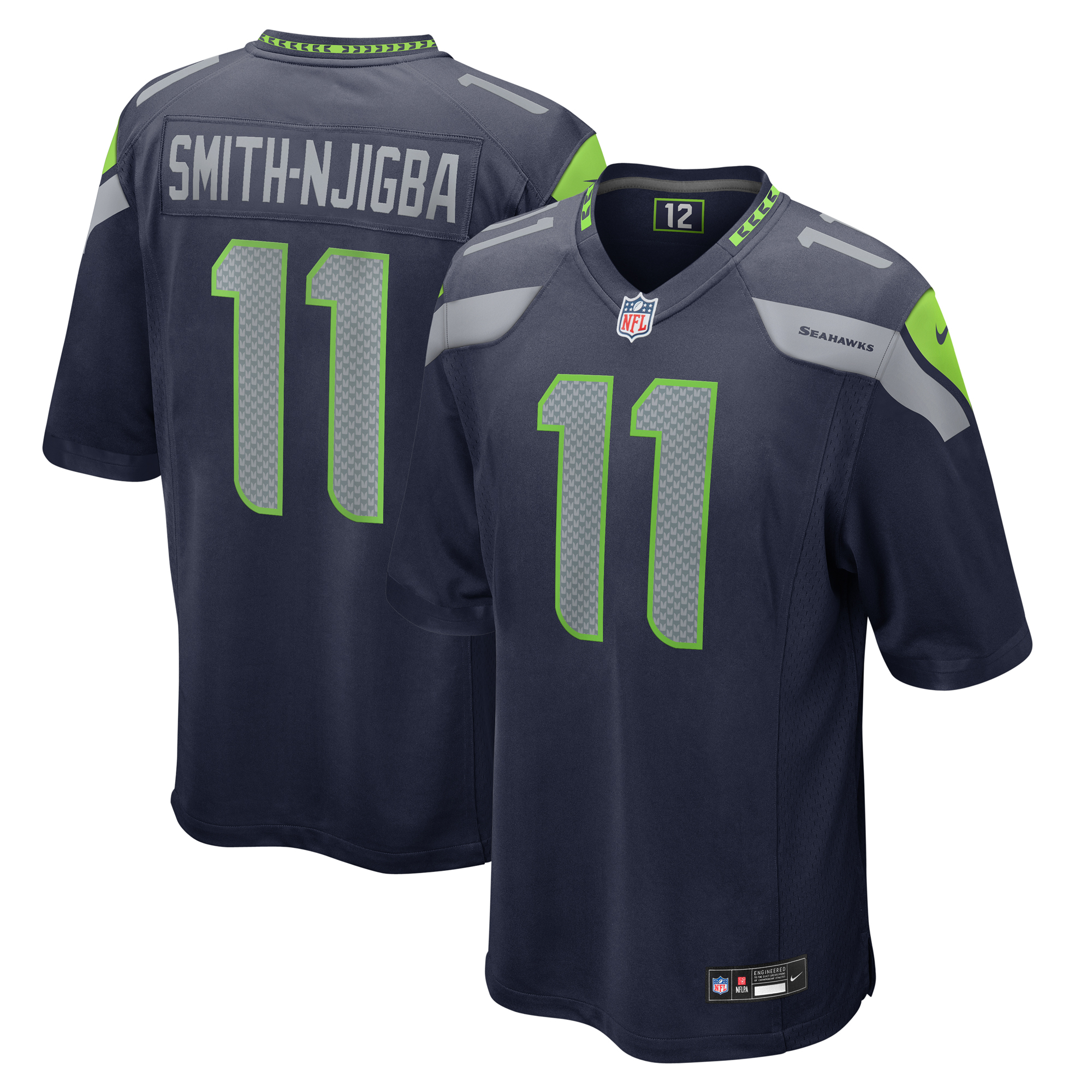 "Nike Jaxon Smith-Njigba College Navy Seattle Seahawks Spieltrikot für Herren" Image