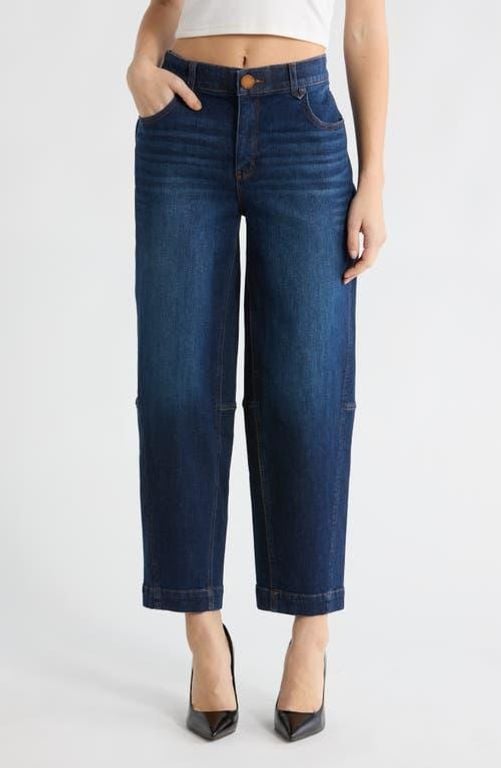Relaxed Fit Barrel Leg Jeans - Blue - Democracy Jeans