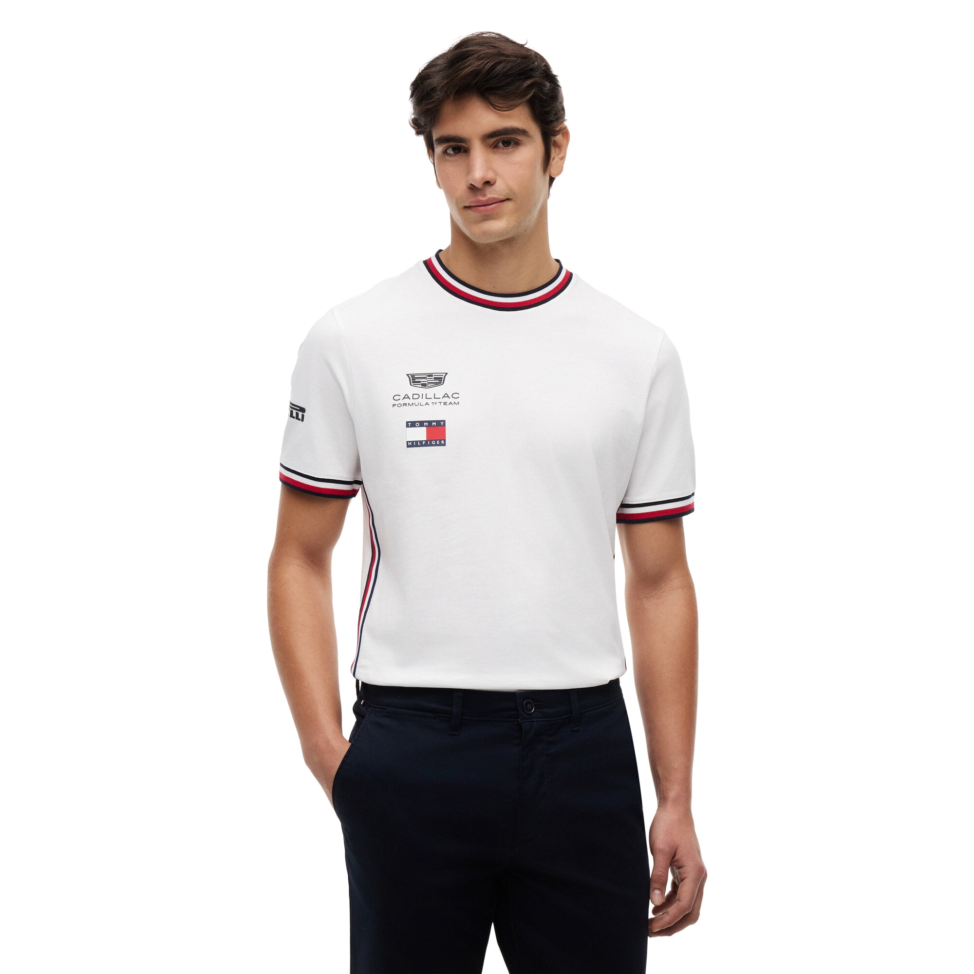 T-shirt réplique de l'équipe Cadillac Tommy Hilfiger - Blanc - unisexe Taille: XS
