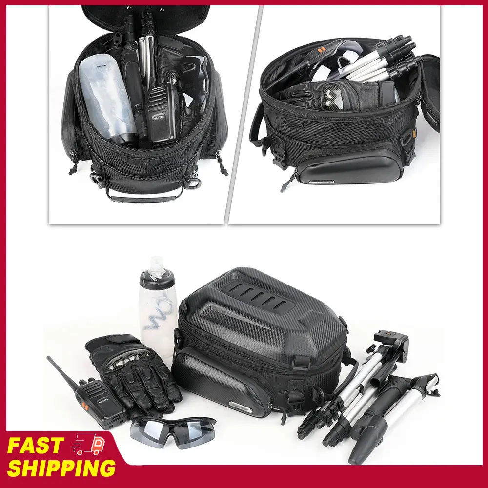 Sac de siège arrière extensible pour moto, grande capacité 12-18L, sac universel pour moto, sac arrière pour moto, outils pour moto