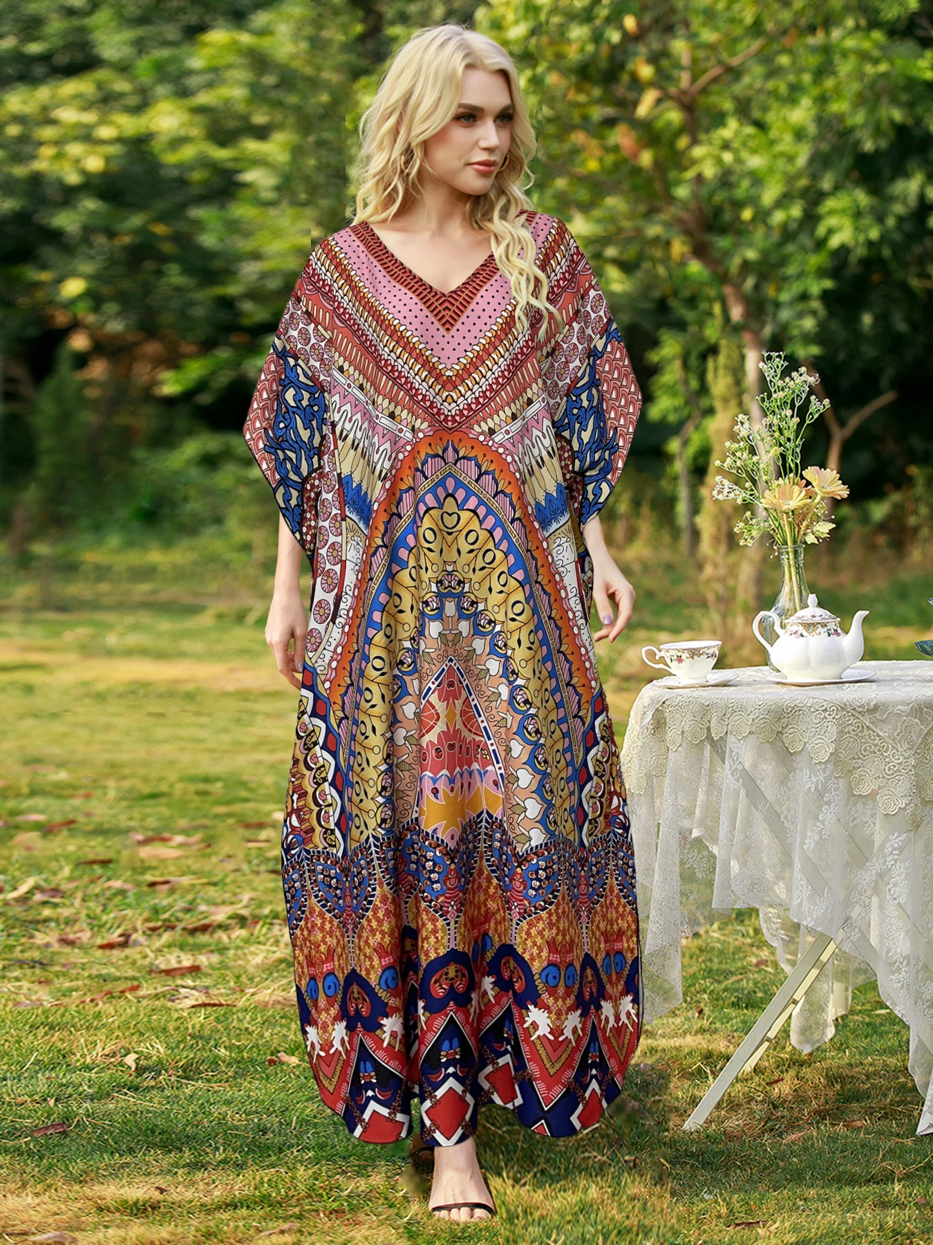 Nouveautés printemps/été 2026, grande vente, vêtements pour femmes grandes tailles, taille unique, vêtements pour femmes rondes et courbes, robes bohèmes élégantes