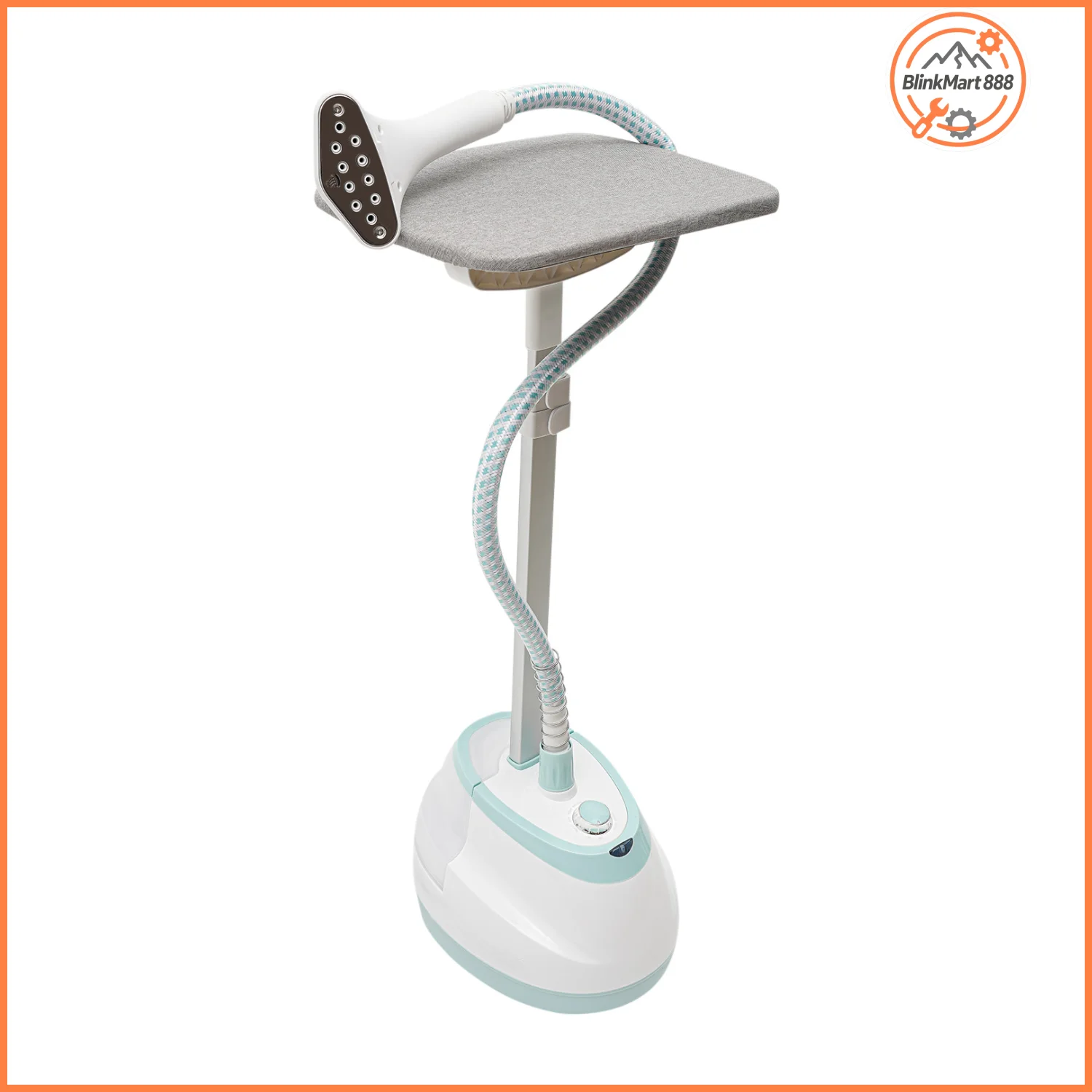 Fer à repasser à vapeur autonome | Machine à repasser à vapeur verticale anti-séchage pour la maison avec planche | Défroisseur vertical blanc