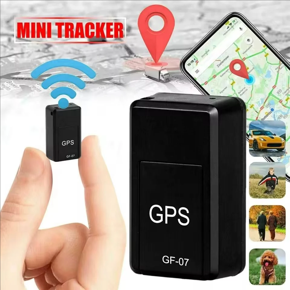 Mini dispositif de suivi GPS portable Gf07, traceur GPS de voiture, localisateur GPS de véhicule, aimant puissant, anti-perte, positionnement GPS précis, application