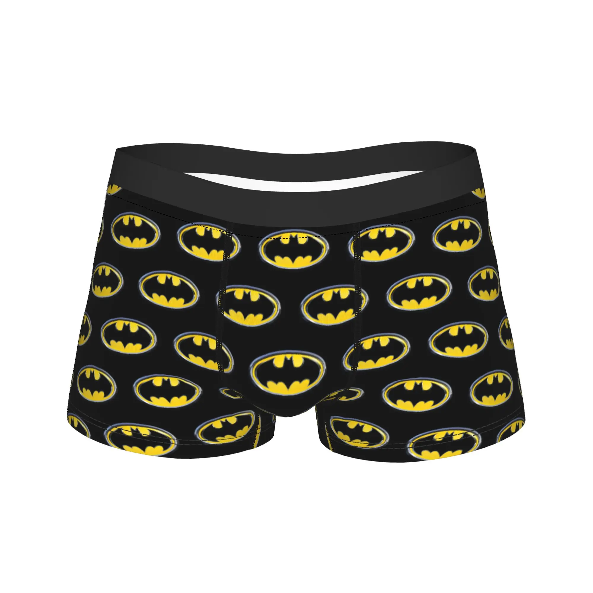 Mann B-Batmans Symbol Classic Logo Unterwäsche Humor Boxer Briefs Shorts Höschen Homme Mittlere Taille Unterhose Plus Größe Image