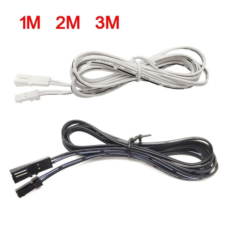 1M 2M 3M LED Küchenschrank Lichter Verlängerungskabel UL 2468-24AWG 22AWG 20AWG 2Pin Stecker auf Buchse Kabelstecker Image