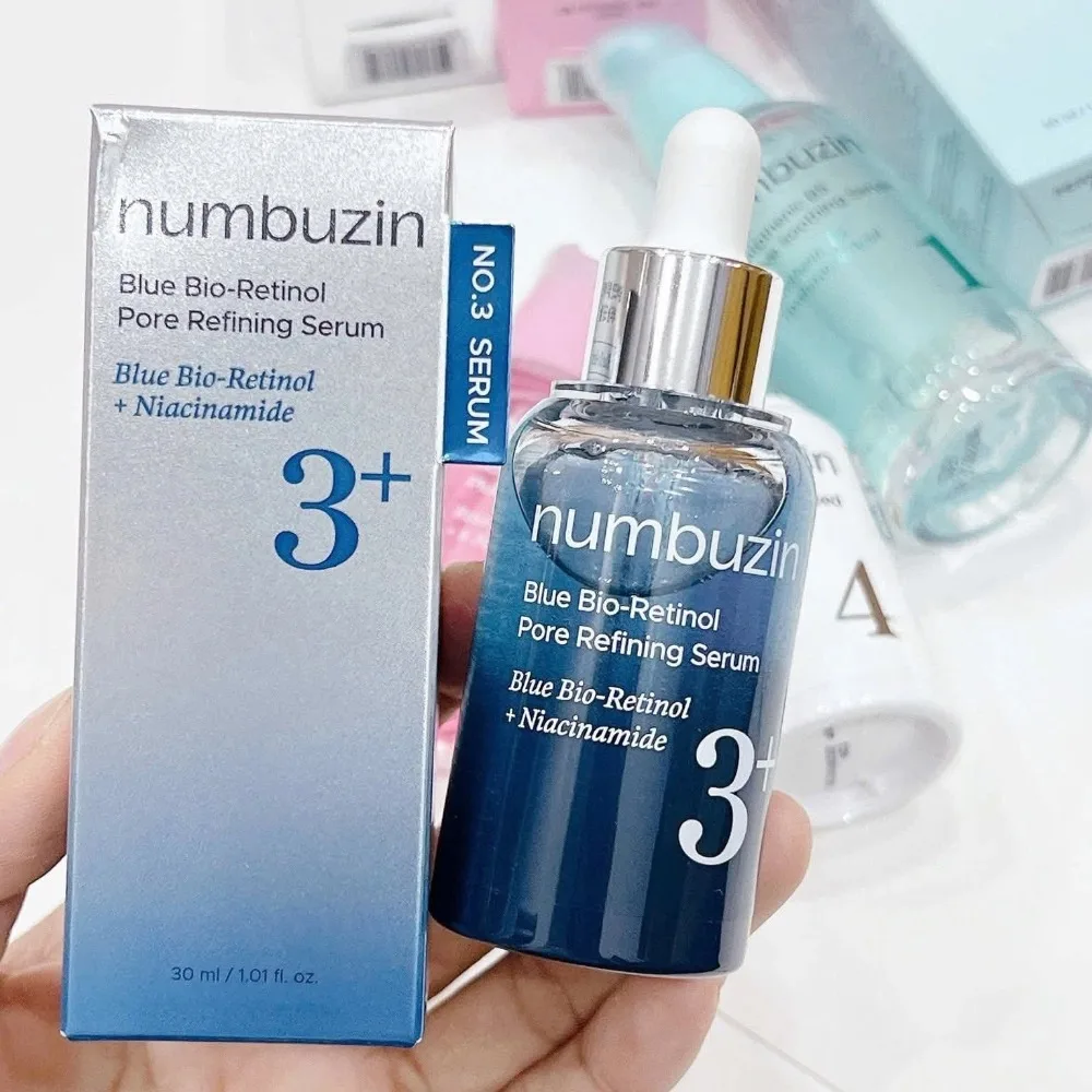 1/3/5 Stück Numbuzin No.3 Porenminimierendes Serum 30ml Blaue Retinol-Essenz Pflanzliche Feuchtigkeitspflege Hautglättende Gesichtspflege Tägliche Pflege Image