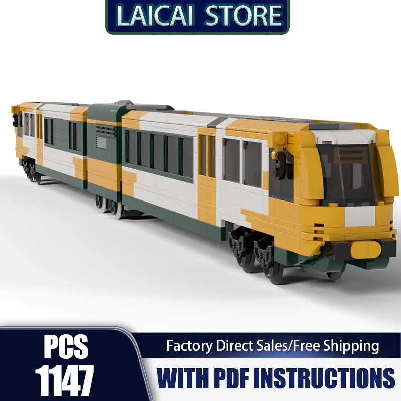 Eisenbahn Zug Modell Moc Gebäude Ziegel Stadler Gelenk Triebwagen Modell Gebäude Technologie Modulare Block DIY Spielzeug Urlaub Geschenk Image