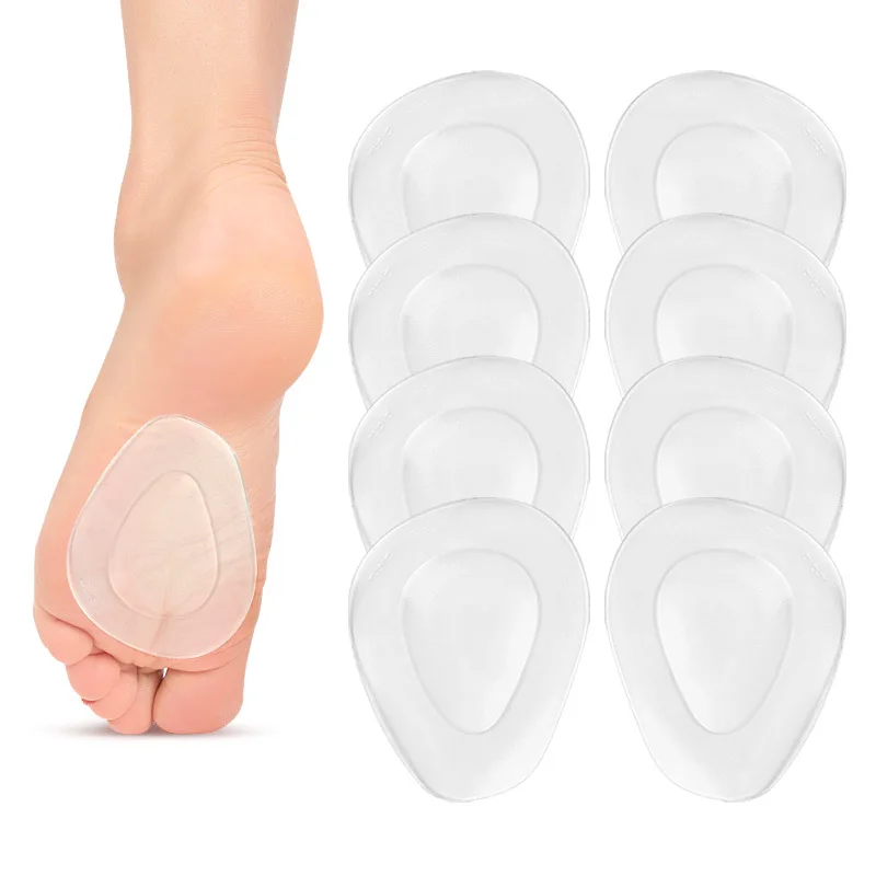 Rutschfeste Silikon-Gel-Einsätze für Plantarfasziitis, Gel-Halbeinlegesohlen für Schuhe, Damen, Vorfuß, Anti-Schmerz-Einsatz, Fuß-High-Heels