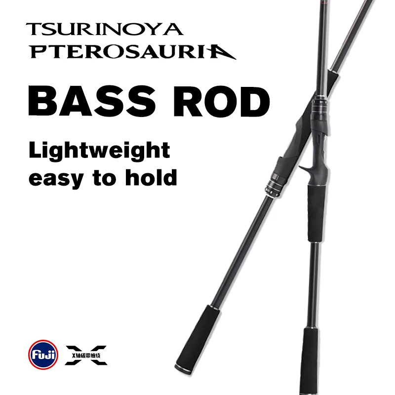 TSURINOYA Eisfischerrute Schnelle Aktion Spinn- und Wurfangel Carbonrute PTEROSAURIA C662ML C6102M FUJI Guide Hochfeste Rute Image