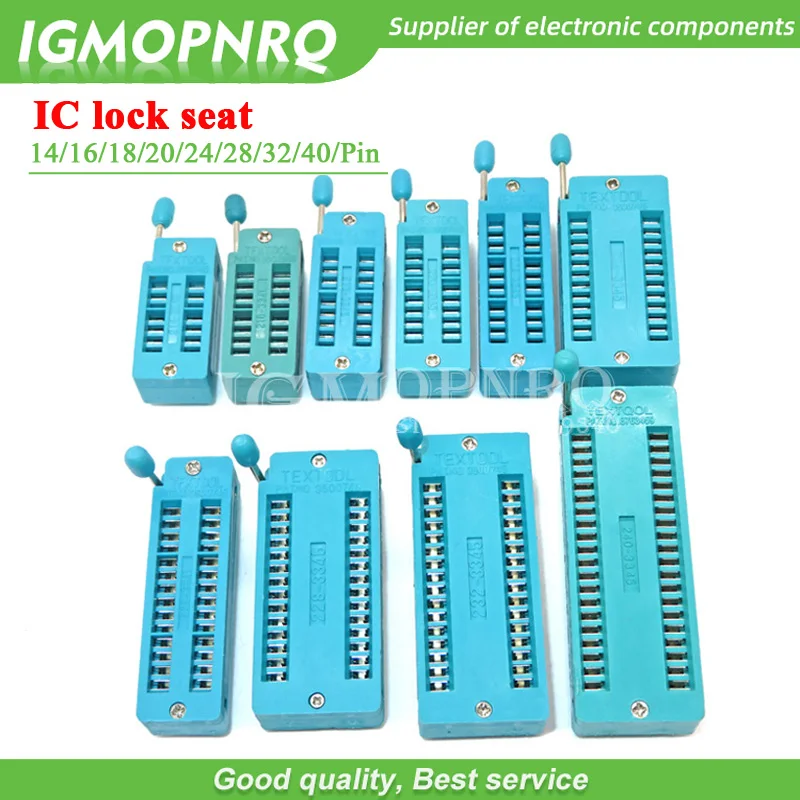 1 stücke IC lock sitz ringing buchse Test Universal ringing buchsen 14Pin/16Pin/18Pin/20Pin/24Pin/28Pin/40Pin 14P/16P/18P/20P/24/28/40P Image