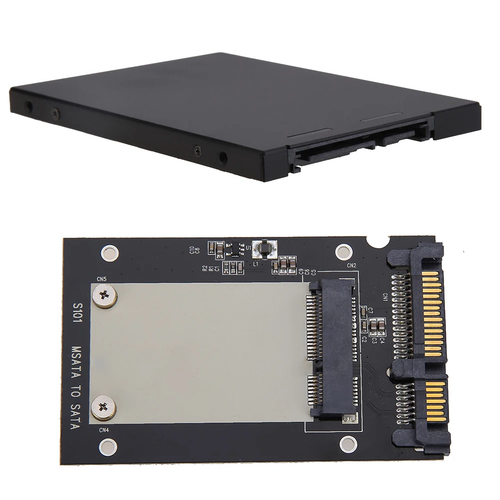 mSATA SSD-Gehäuse, MSATA auf 2,5 SATA-Festplatte, Festplattenadapter, MSATA auf SATA 3 SSD, externe HD-Mobilbox, HDD-Gehäuse Image