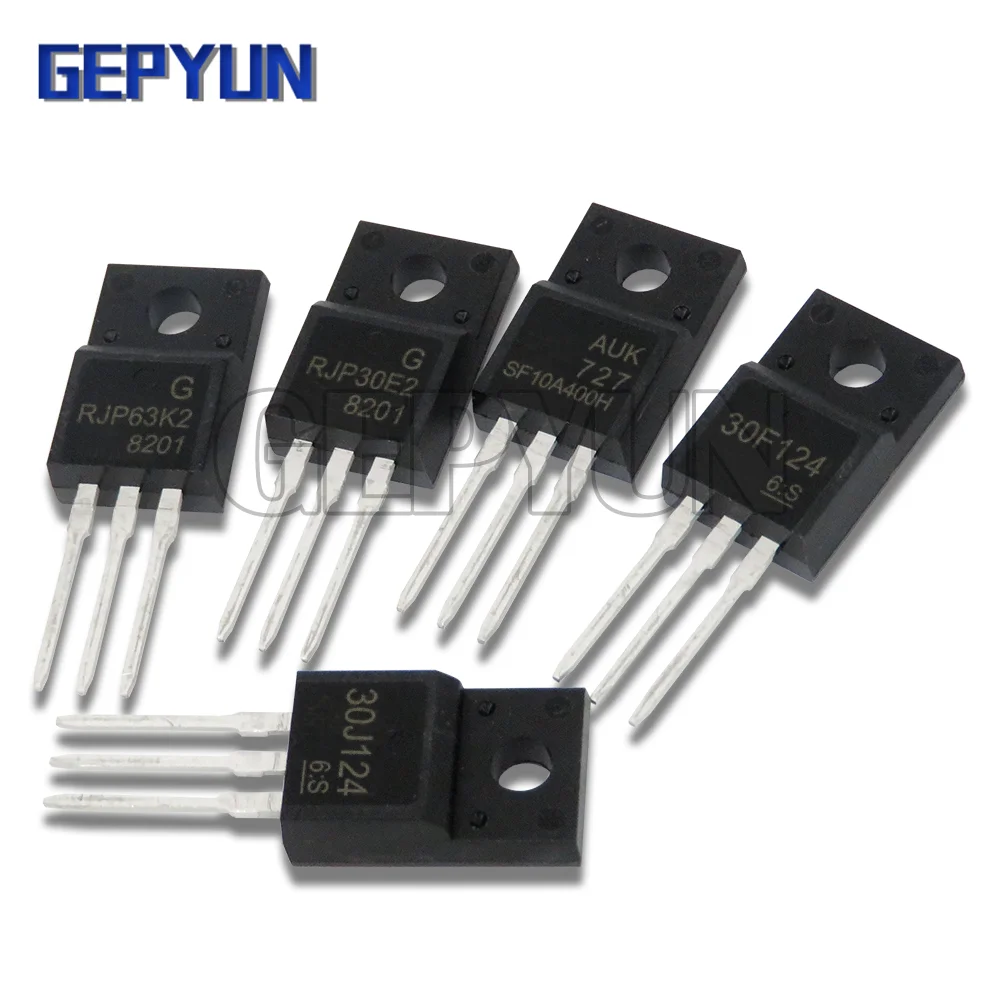 10PCS RJP63K2 RJP30E2 30F124 30J124 SF10A400H LM317T TO220 IRF3205 Transistor IRF1010E IRF2804 IRF3708 IRF4905 IRF5210 TO-220F Image