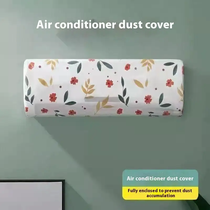 【Nice】 3-teilige Staubschutzhülle für Klimaanlagen, Wandmontage, universell, minimalistisch, Cartoon-Stil, waschbar, PEVA-Klimaanlage Image