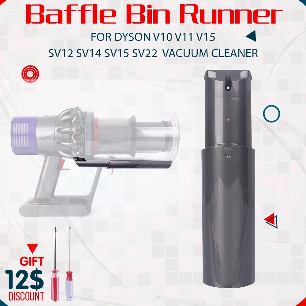 Big Bin Runner Ersatz für Dyson V10 V11 V15 SV12 SV14 SV15 SV22 Staubsauger Große Cyclone Baffle Gleitplatte Teil Image