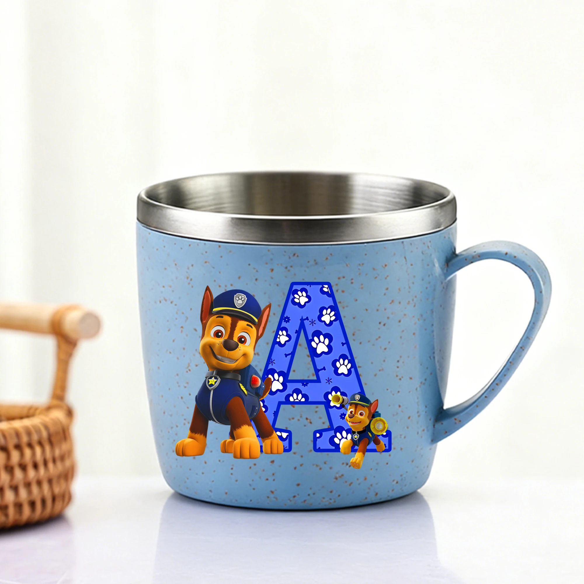Paw Patrol Edelstahl Wasserbecher Cartoon Chase Skye Kaffee Milchbecher Anime Home Zahnbürste Trinkbecher Neues Geschenk für Jungen und Mädchen Image