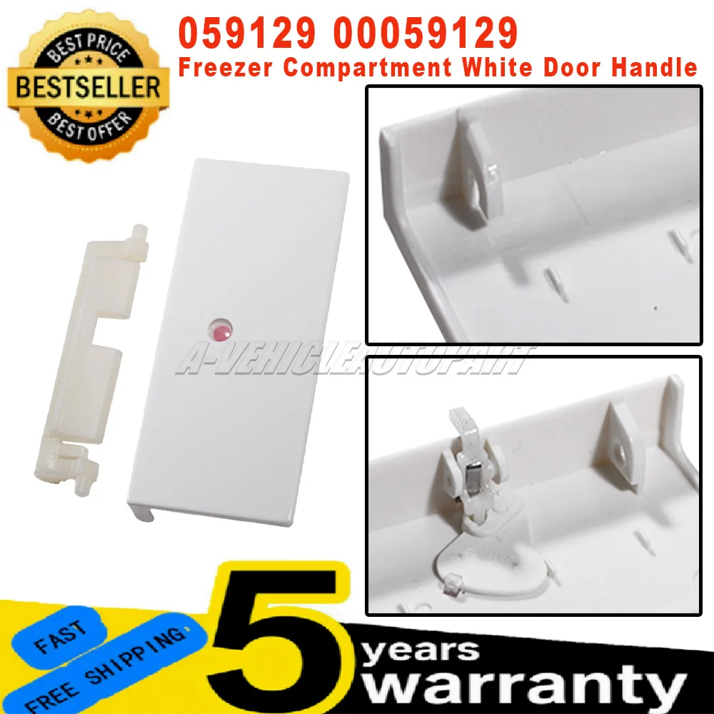 Neu 059129 00059129 Für Wohnmobil Bosch Siemens Kühlschrank 1 Stück Gefrierschrank Fach Weiß Türgriff Türklappengriff Ersatz Image