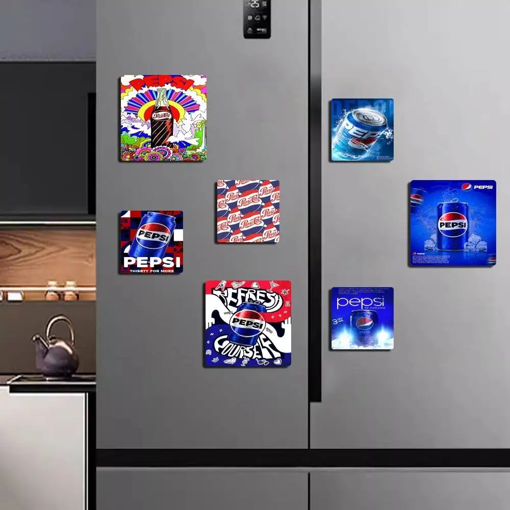 Getränke P-Pepsis Art Cola Personalisierte Bild-Kühlschrankmagnete Quadratische Hochzeitsgeschenke Magnetische Dekoration Handwerk