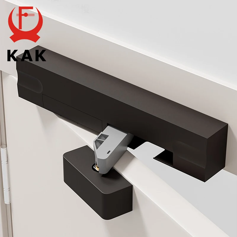 KAK Hydraulischer Puffer Automatischer Türschließer 40KG Einstellbare Geschwindigkeit Ohne Bohren Dämpfer Puffer Sanftes Schließsystem Türbeschlag Image