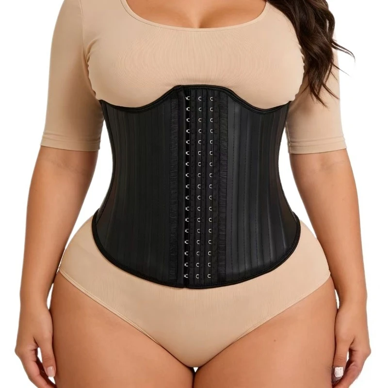 Fajas Latex Taillentrainer mit 25 Stahlstäben, Cinta Modeladora Feminina, Figurformendes Korsett für Frauen, Bauchkontrolle Image