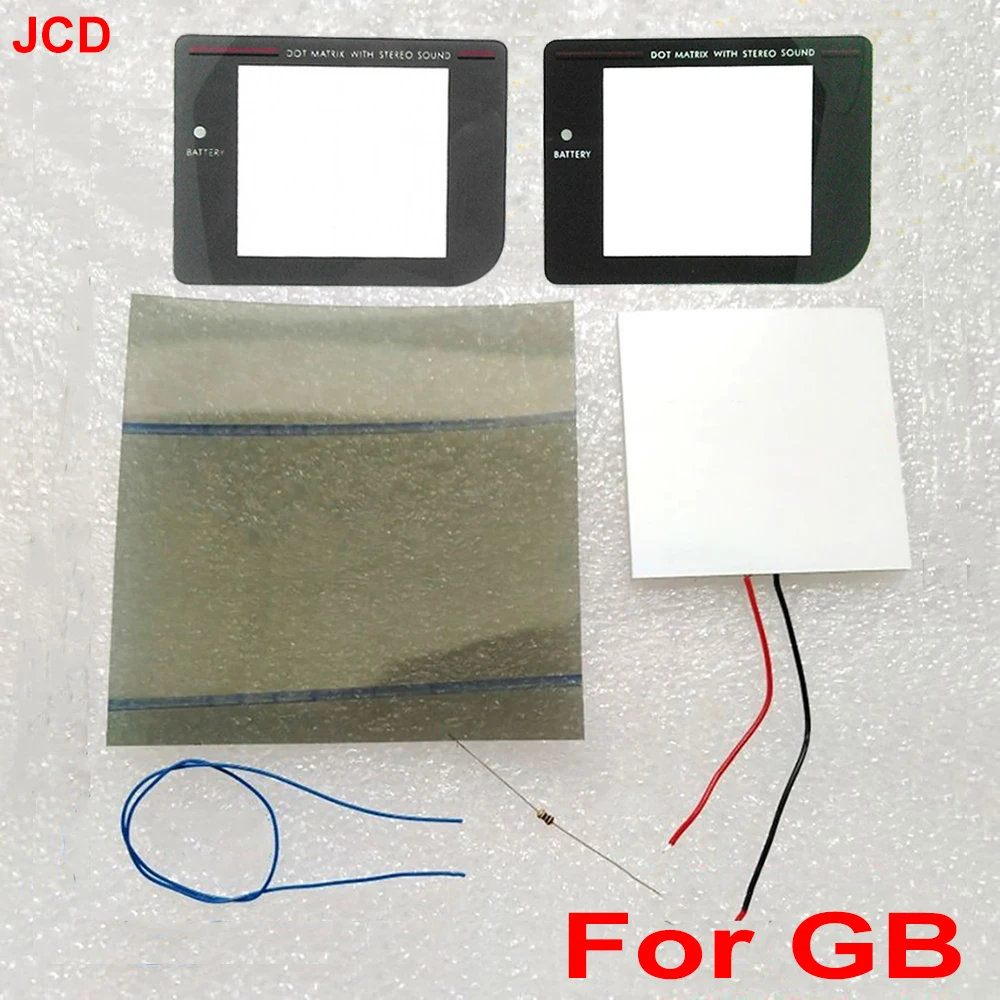 Für Gameboy GB DMG Konsole Bildschirm Hintergrundbeleuchtung Invert Hex Mod Polarisator Film Ersatzteile Glas Bildschirm Objektiv Image