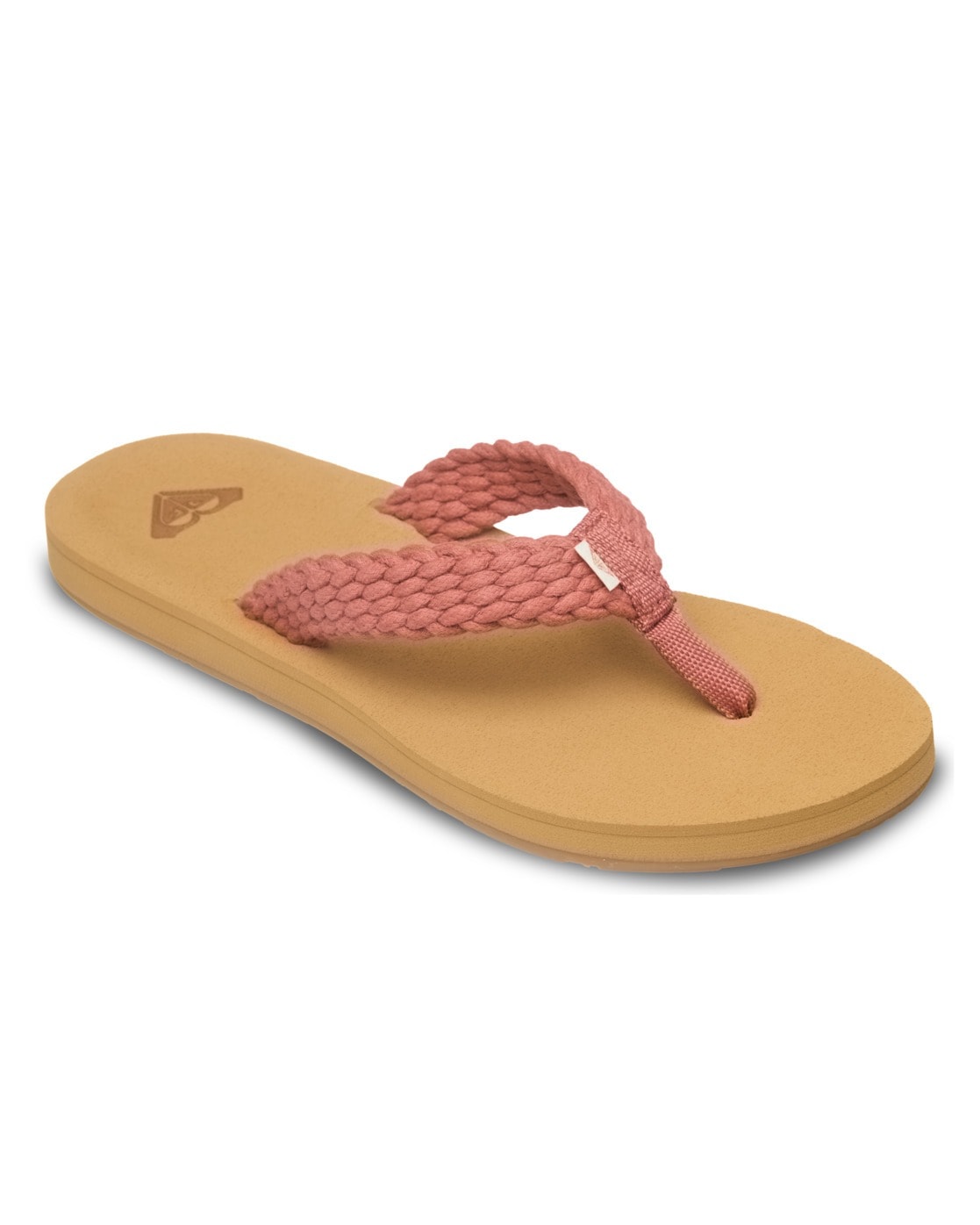 Sandale ROXY "Porto", Damen, Gr. 8,5(39), ginger spice, Obermaterial:Obermaterial: 90% Walkfrottier/10% Microfaser, Futter: N/A, Laufsohle: 100% TPR.;, Schuhe Sandale