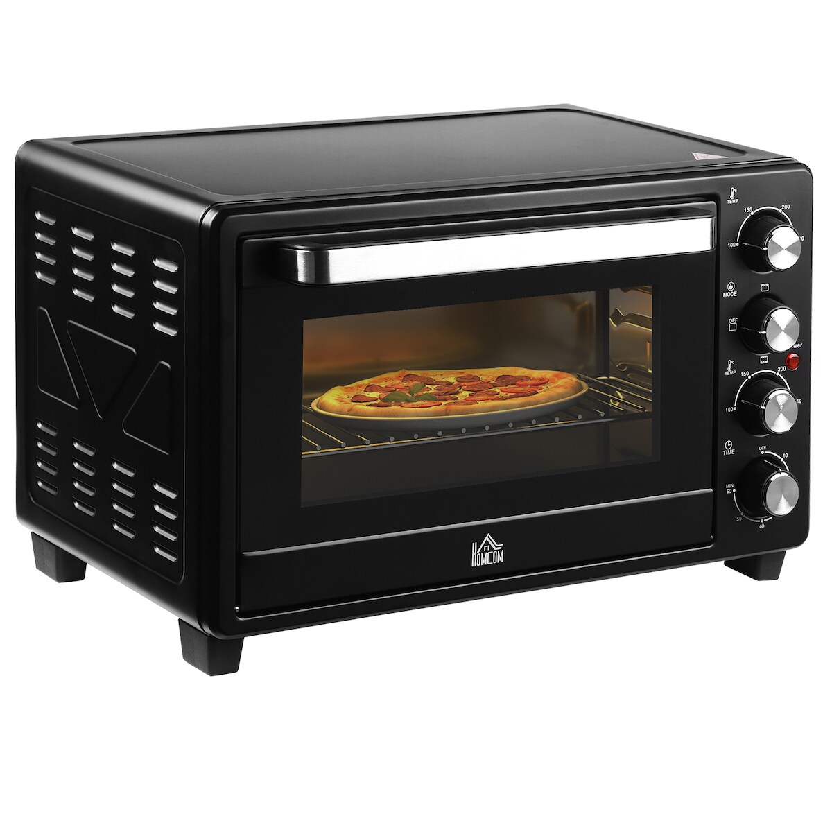HOMCOM - Minibackofen - 52,2L x 38,1B x 33,5H cm - schwarz Image