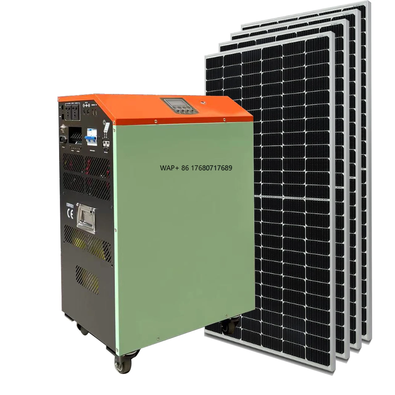 2KW 3KW 5KW All in One Plug and Play off Grid Pannello solare Celle Caricatore Controller Kit sistema di energia solare