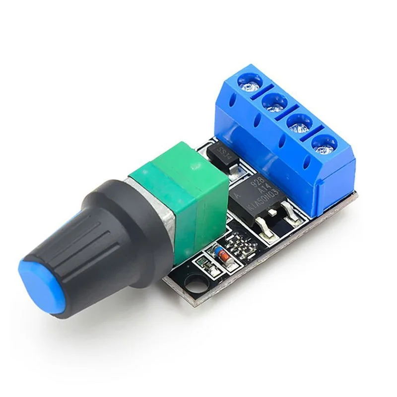 5V 12V 10A Spannungsregler PWM DC Motor Drehzahlregler Gouverneur Stufenloser Drehzahlregler LED Dimmer Leistungsregler Motor Image