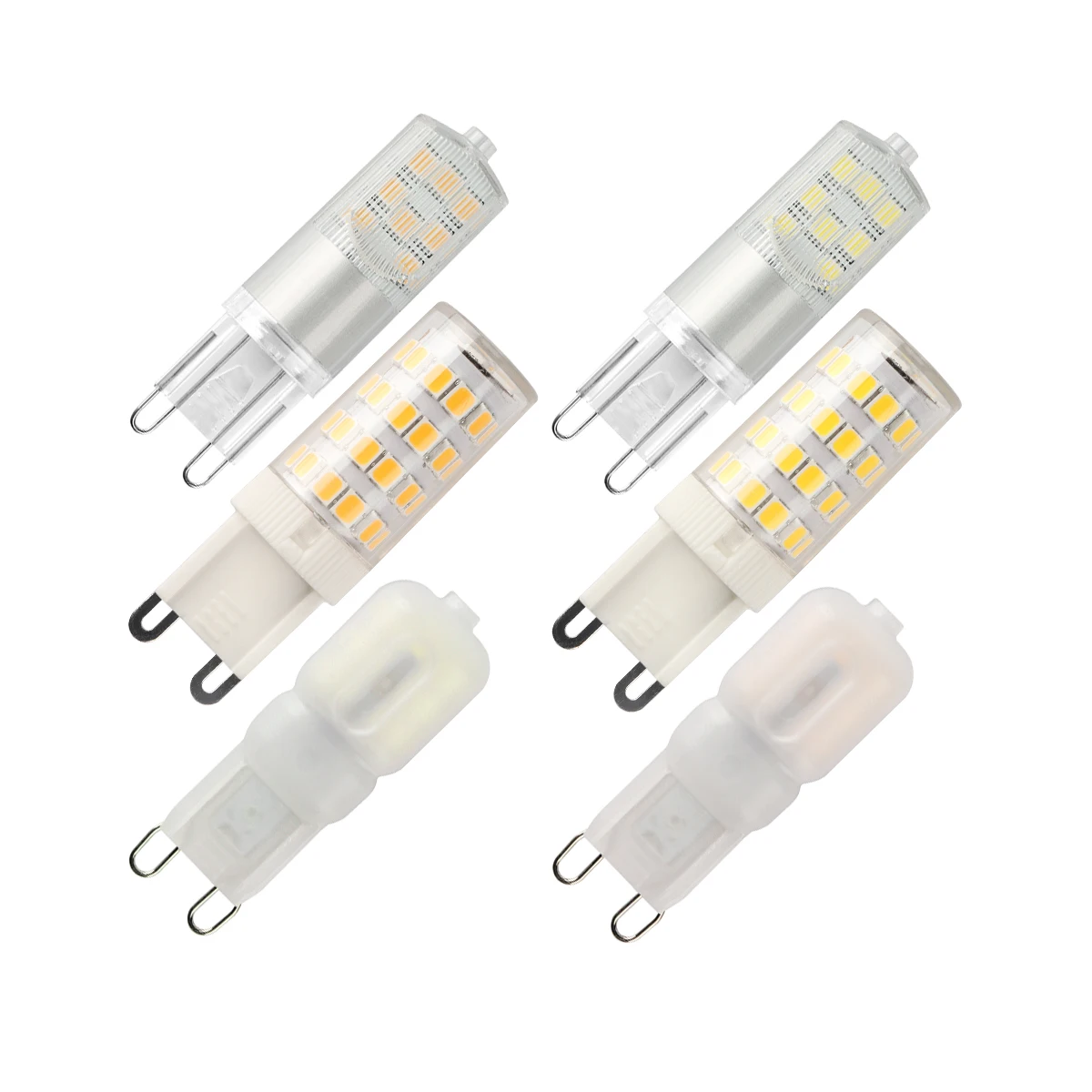 10 TEILE/LOS LED-Birne G9 Mini AC220V 3W flimmerfreies warmweißes Licht kann 20W 50W Halogenlampe ersetzen, geeignet für Kristalllampen