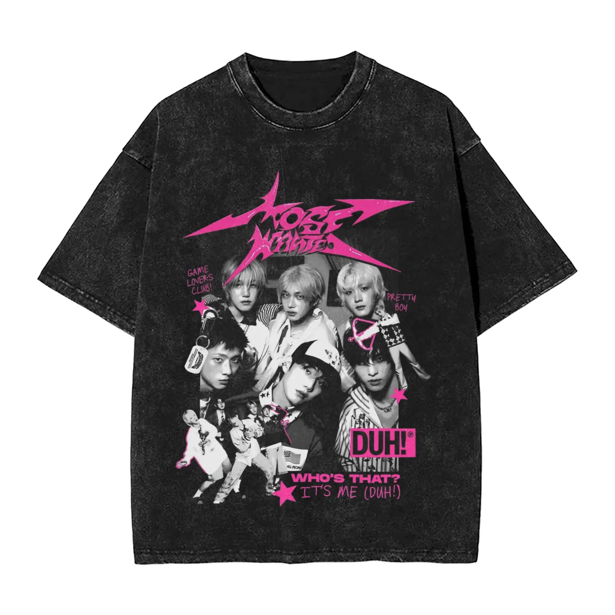 Soul P1Harmony Band T-Shirts Hip-Hop Oversize-T-Shirts aus gewaschener Baumwolle, Neuheit für Männer und Frauen, Oberteile, Streetwear, grafisch bedruckte T-Shirts