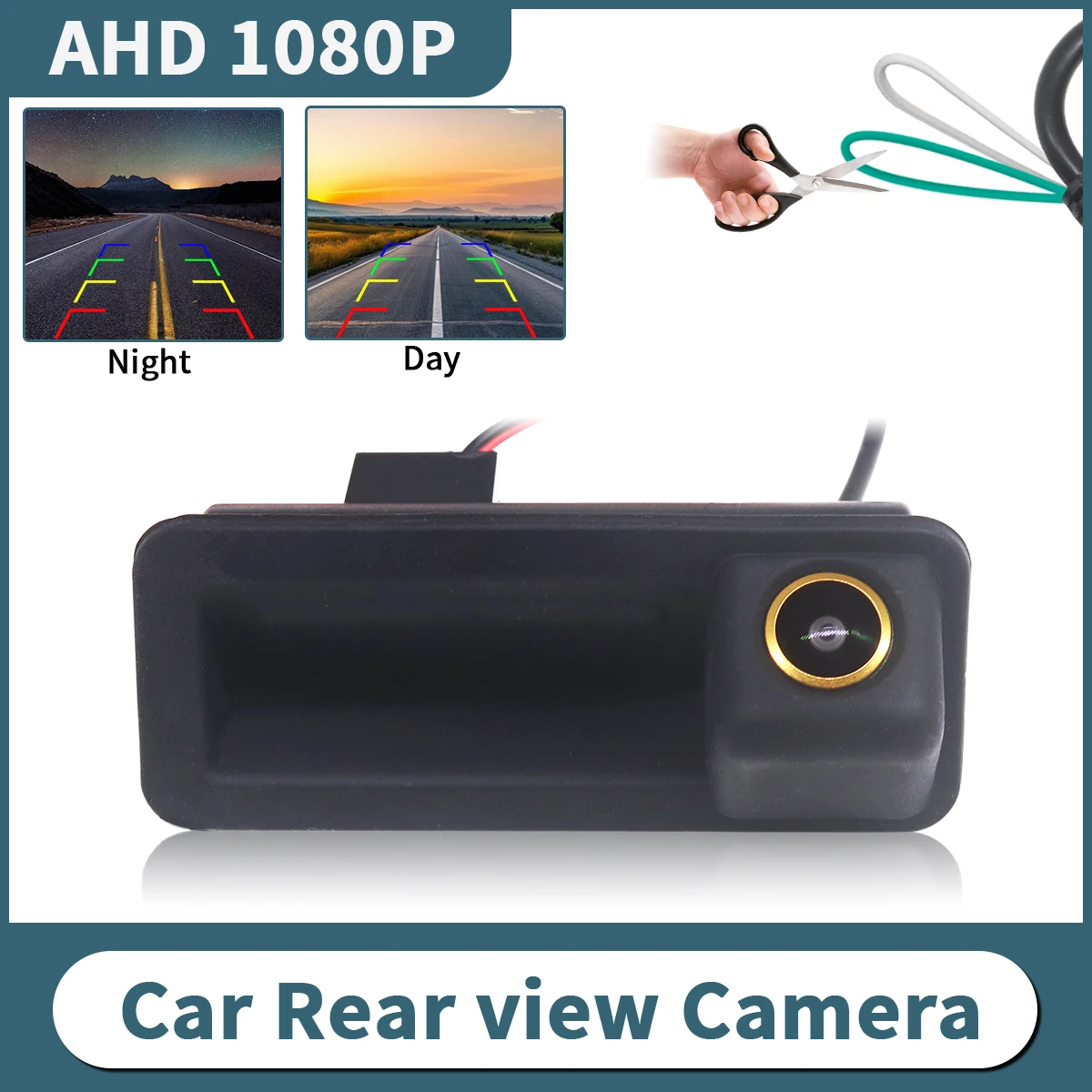 AHD 1080P 170 ° Fahrzeug-Rückfahrkamera für Ford Focus 2 MK2 Mondeo MK4 S-Max C-Max Kuga MK1 Fiesta MK7 Rover Range Freelander 2 Image