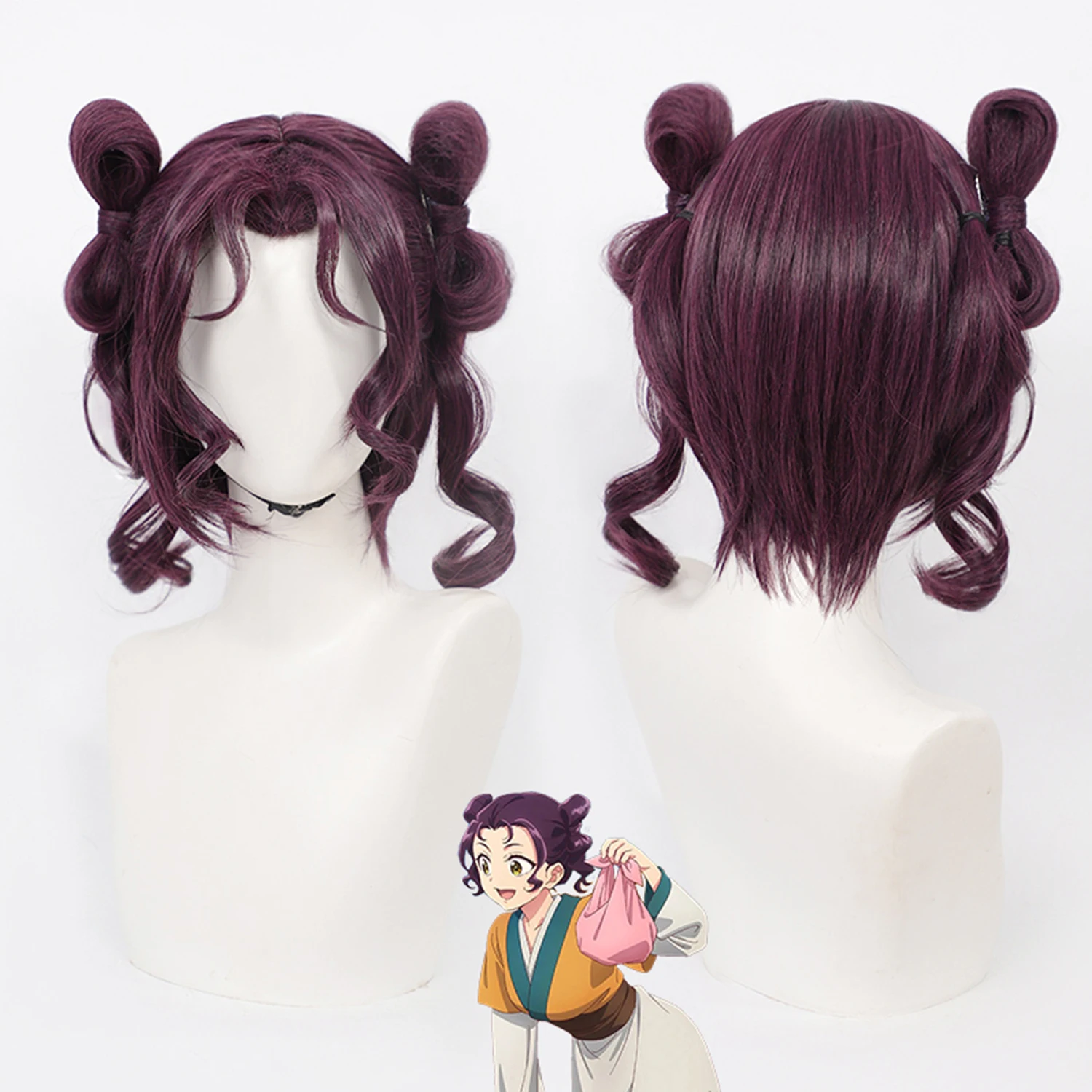 Cosplay-Perücke The Apothecary Diaries Anime-Perücke Lihua Anime-Spiel Rollenspiel Grab Chignon Perücke Damen-Synthetikperücke mit Perückenkappe Image