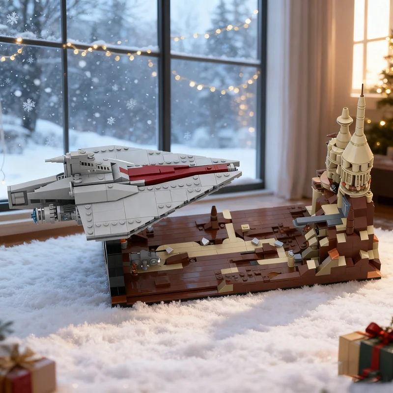 629 stücke MOC Acclamator Stehen 2 Geonosis Battle Star Modell Bausteine Architektur Weihnachten Geschenk Kreative Spielzeug Idee DIY Image