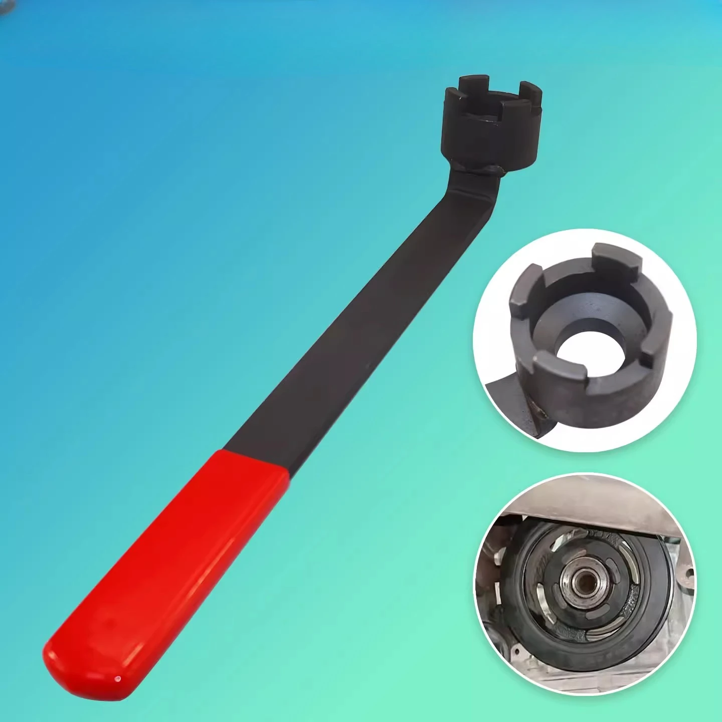 Für Ford Focus 1,5 L/1,6 L Dual-Schicht Kurbelwelle Pulley Removal Tool Unterstützung Schlüssel Timing Werkzeug Image