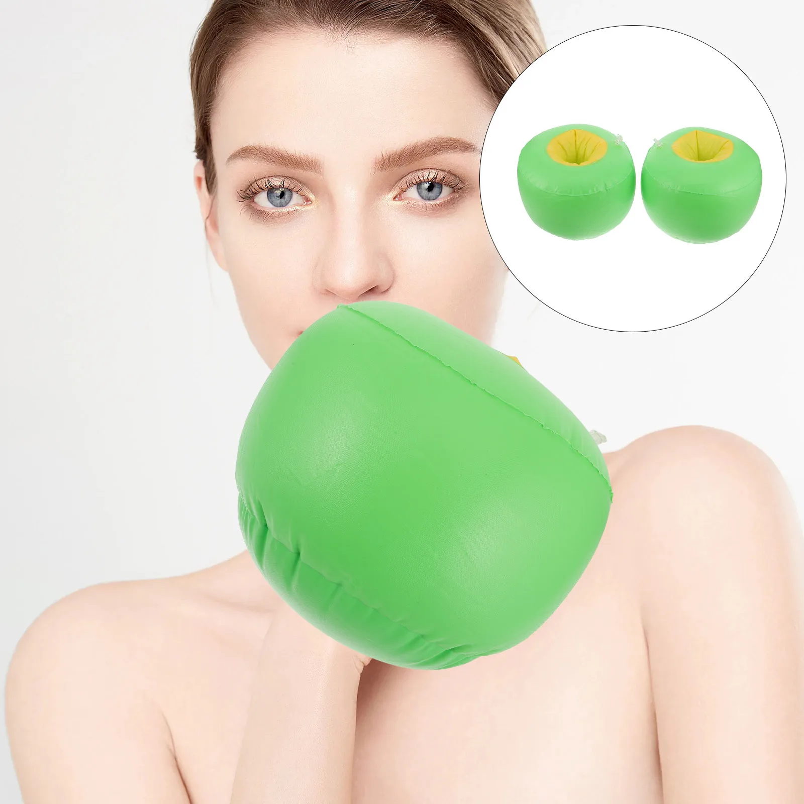 1 Paar aufblasbare Boxhandschuhe aus PVC, leicht, schnell aufblasen, interaktives Boxkampfspiel, Fäustlinge, Zubehör Image