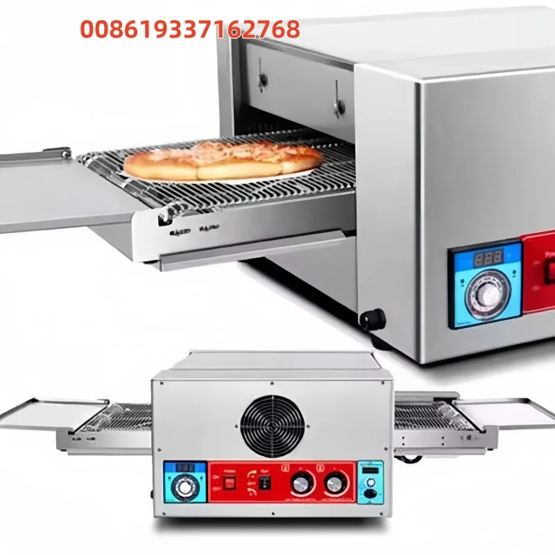 18-Zoll-Elektro-Pizzaofen mit Förderband für den gewerblichen Gebrauch für kleine Restaurants oder Unternehmen Image