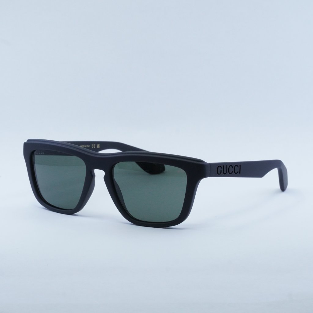 Gucci Accessories | Gucci Gg1571s 001 Sunglasses Matte Black Square Frame, Grey Lenses | Color: Black/Gray | Size: 55 - 18 - 145