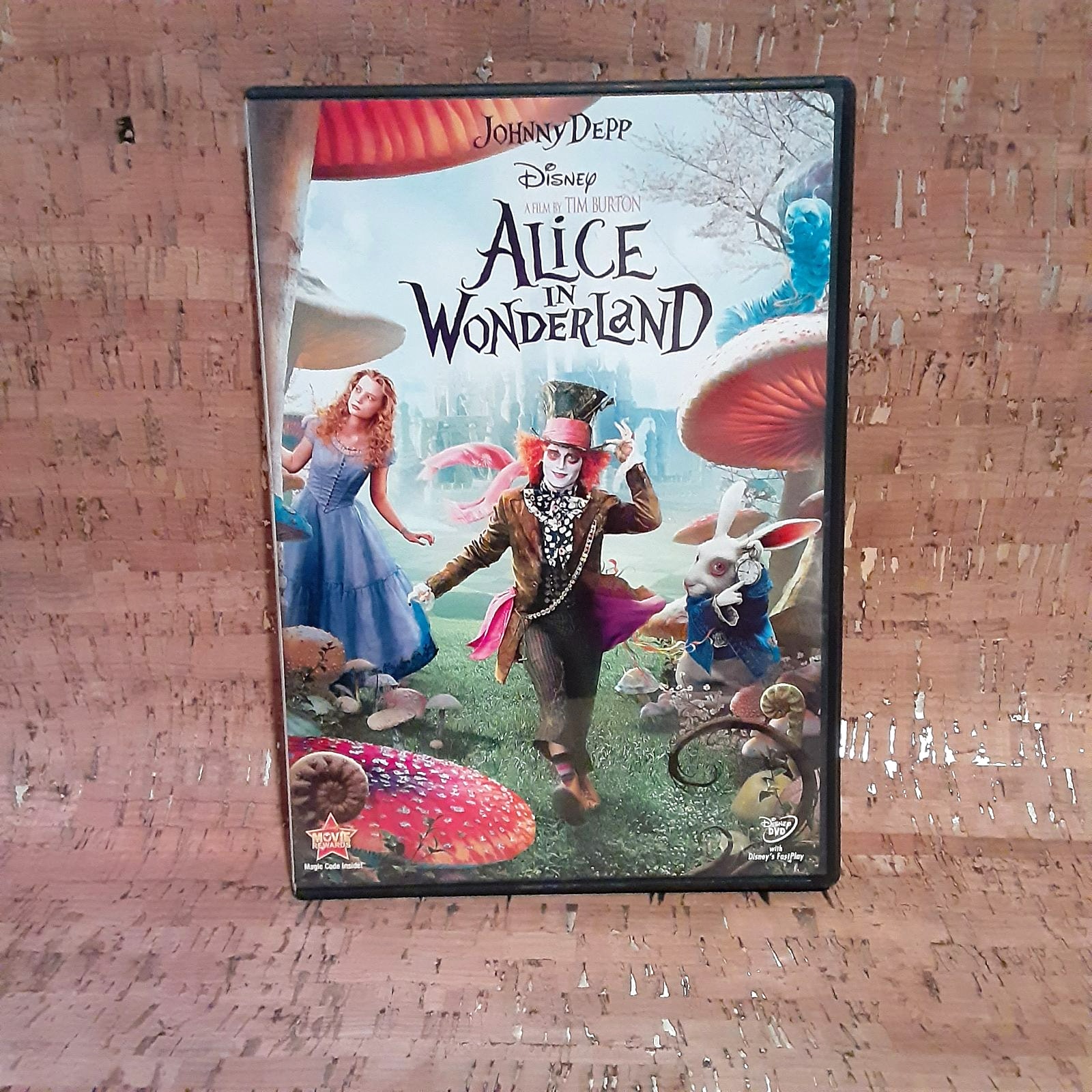 Disney Media | Alice In Wonderland Movie Dvd Johnny Depp Disney Original Box Family Movie Night | Color: Red | Size: Os