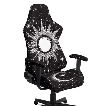 Binienty Gothic Sun Star 4 PCS Gaming Chair Covers Washable Office Chairs Protector with Armrest Covers Comfortable Office Decorations Fits Most Office/Computer Chairs