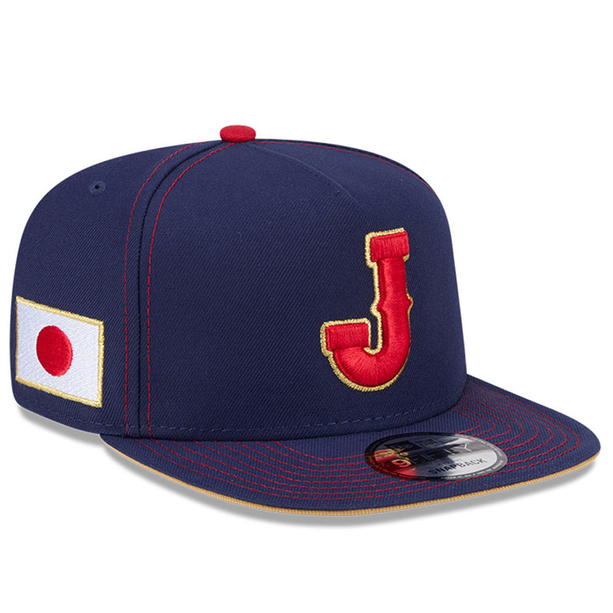 "New Era Navy Japan Baseball 2026 World Baseball Classic 9FIFTY A-Frame Snapback-Kappe für Herren" Image