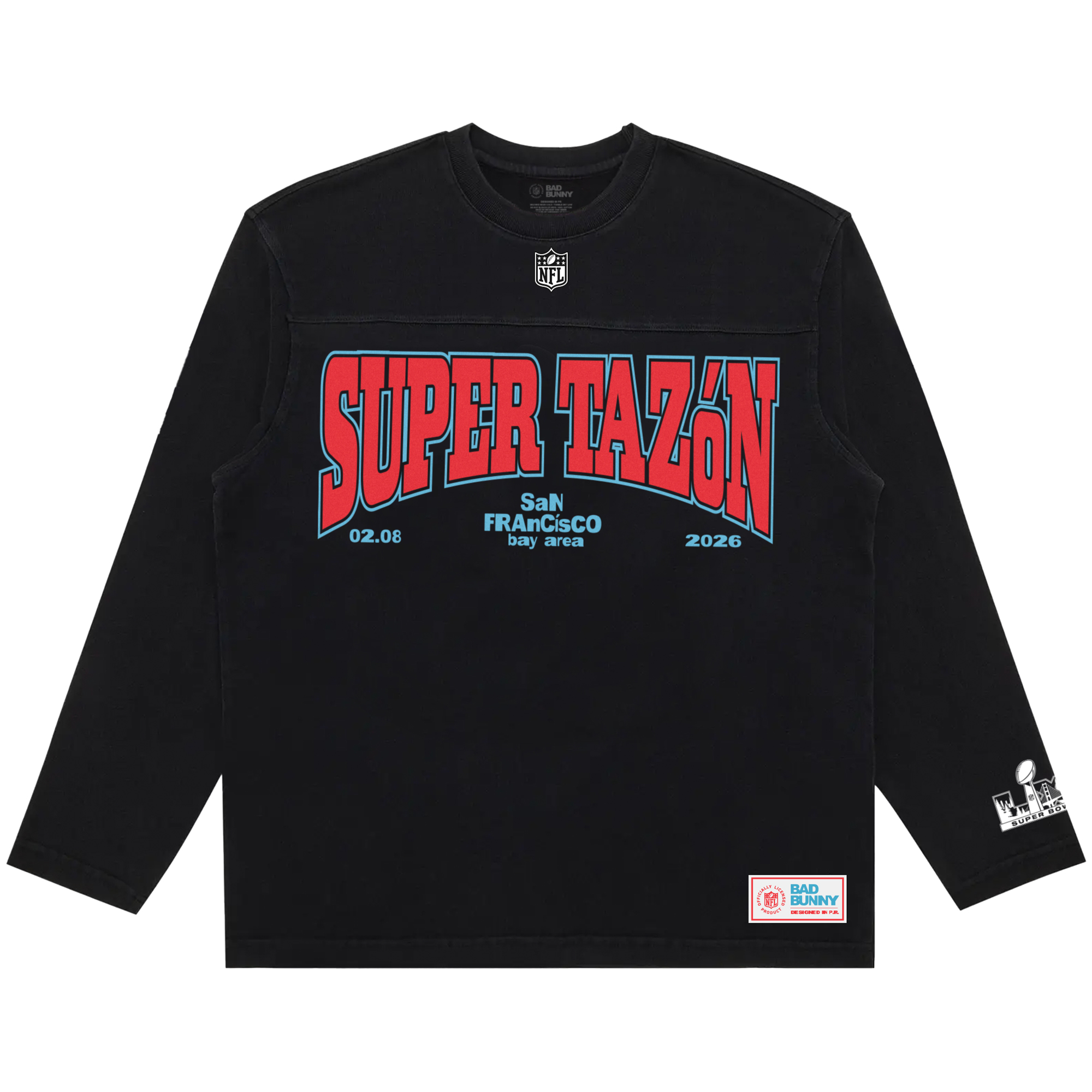 "Bad Bunny x Super Tazón Langarmshirt" Image