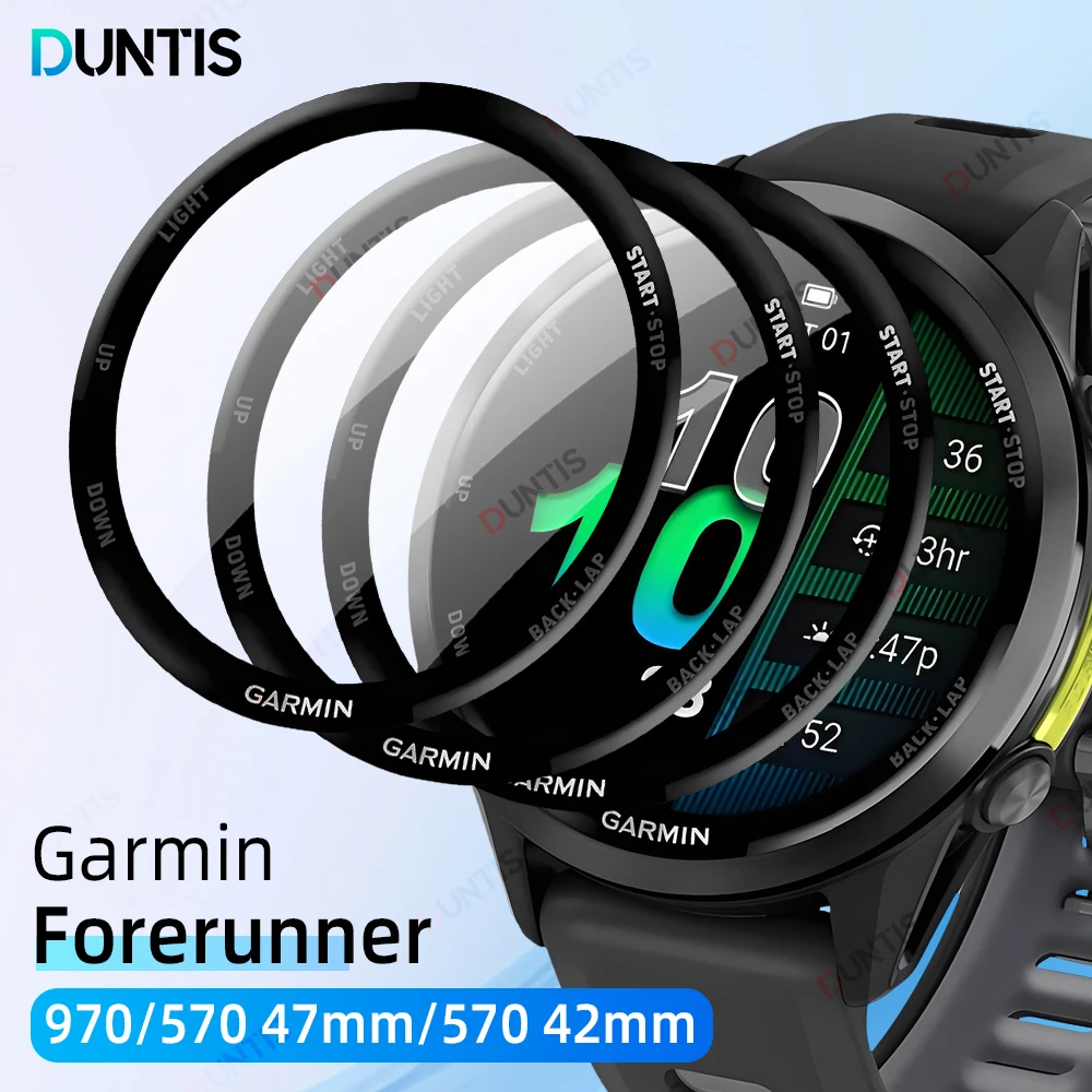 20D Displayschutzfolie für Garmin Forerunner 970 570 42 mm 47 mm, kratzfeste Schutzfolie, Zubehör (kein Glas) Image
