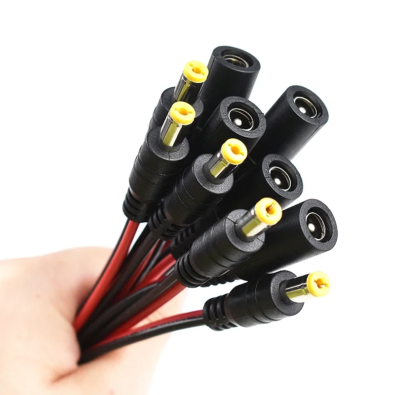 18 AWG 5A Männlich Weiblich Stromkabel DC Stecker 30 cm 2pin 5-24 V Netzteil Draht 5,5x2,1mm Stecker für TV Kamera LED Streifen Lichter Image