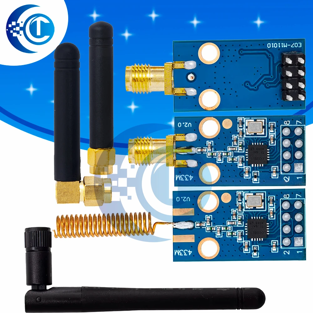 1PCS CC1101 Drahtlose Modul Mit SMA Antenne Wireless Transceiver Modul Für Arduino 315/433/868/915MHZ Image