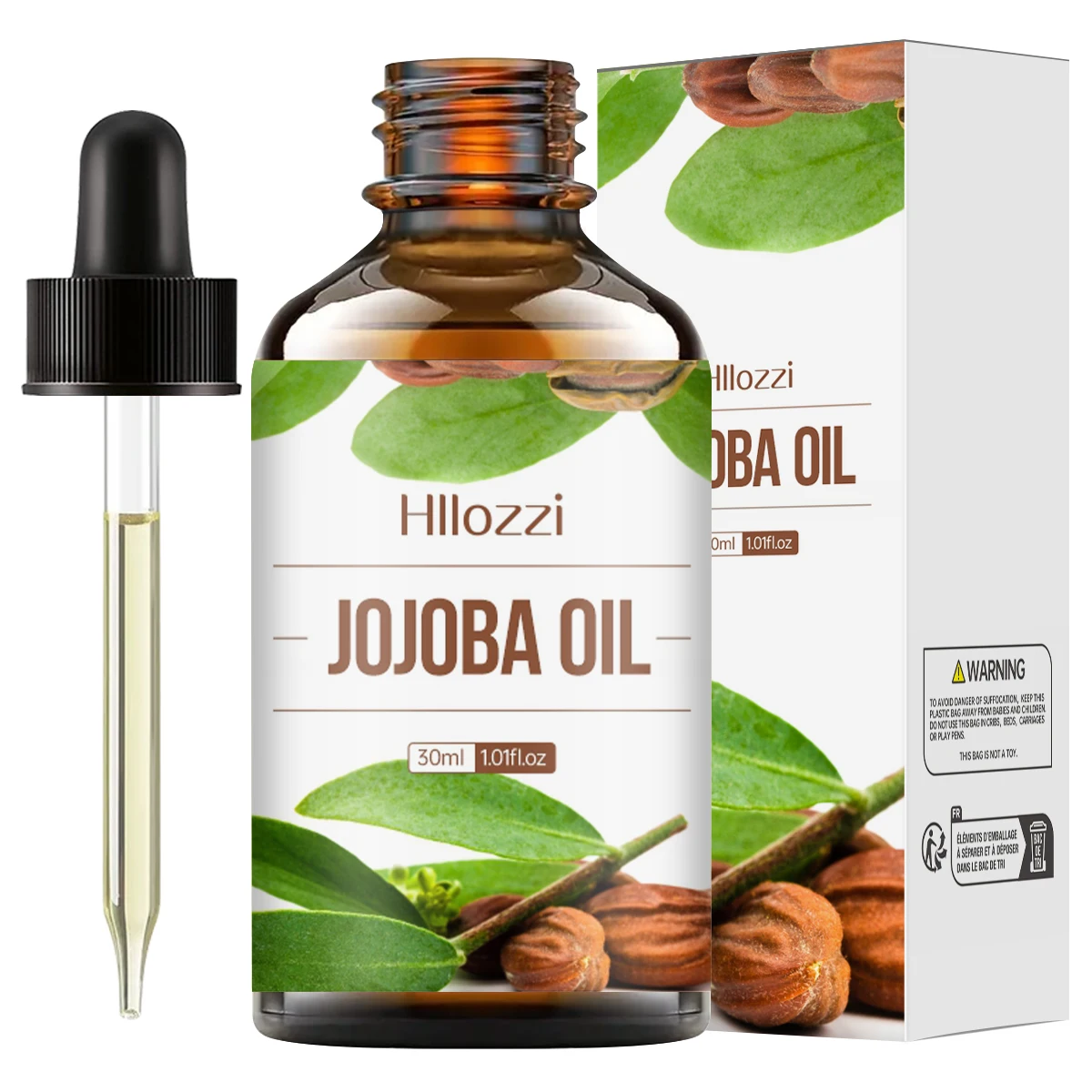 30 ml Jojobaöl Körperpflege Hautstraffung Körper Feuchtigkeitsspendende Massage SPA Pflanzen Ätherisches Öl Aromatherapie Image