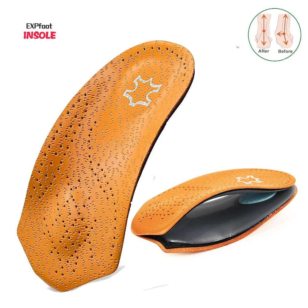 Neue 3/4 Länge Halbe Arch Support Orthopädische Schuhe Sohle Einlegesohle Plattfuß Richtige Fußpflege Gesundheit Orthesen Einsatz Schuh Kissen Image