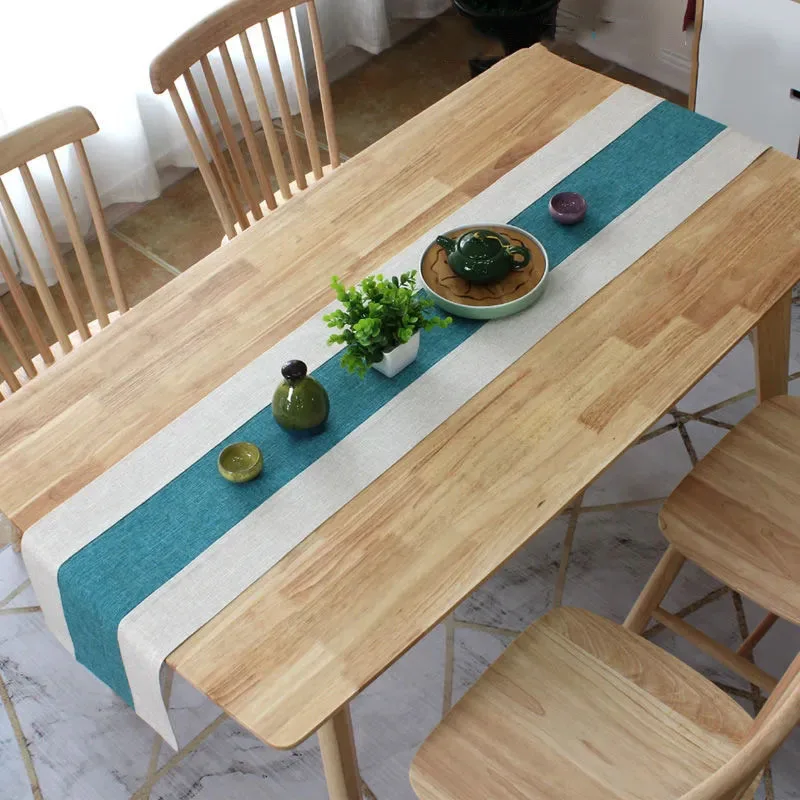 Tischläufer in reiner Farbe im nordischen Stil, einfacher Esstisch, rechteckiger Tischläufer, Schuhschrank, TV-Schrank-Abdeckungshandtuch