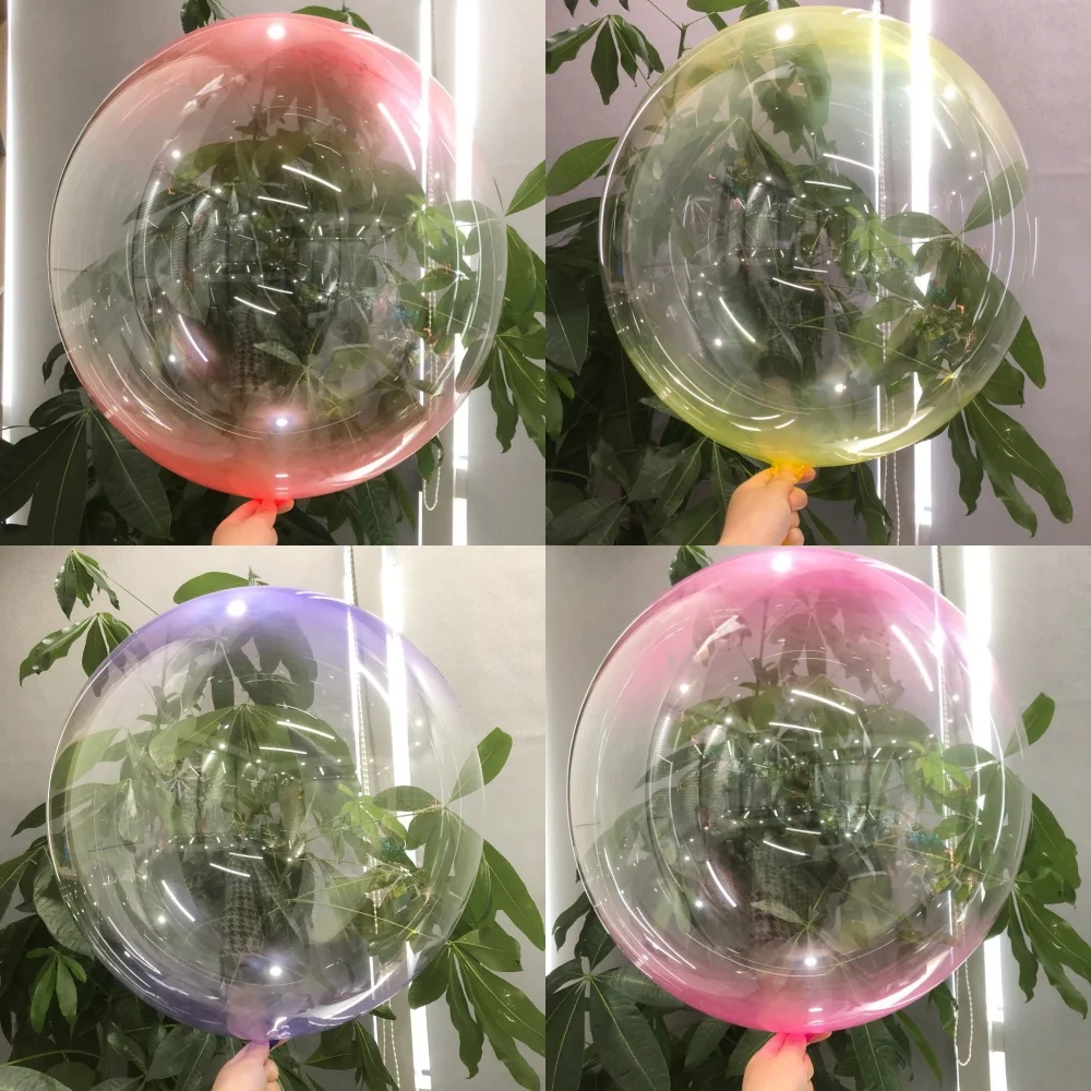 5 Stücke 24 Zoll Stretching Kristall Popo Ball Hochzeit Party Vorschlag Geburtstag Dekoration Ballon Kristall Farbverlauf Ballon Image
