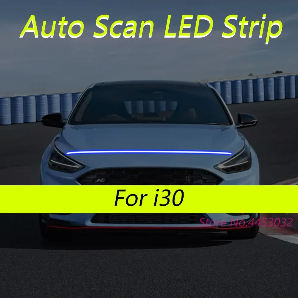 59 Zoll DRL Auto Scan Start LED-Streifen für Hyundai i30 2006–2015 Motorhaubenlicht Flexible Scheinwerfer Willkommenslicht Image